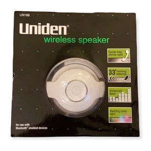 Wireless Bluetooth Speaker by Uniden - White